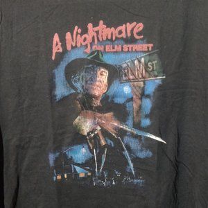 Freddy Krueger Nightmare On Elm St T-Shirt Black 2XL